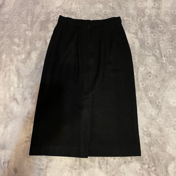 Stephen Douglas Ltd. ladies black midi skirt pure wool size 10 - Picture 4 of 10